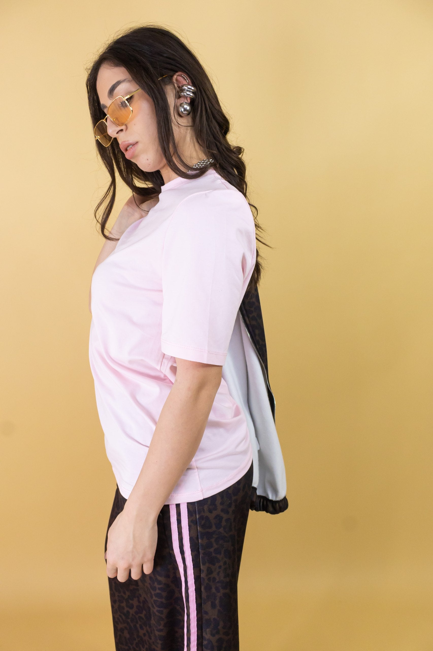 Maglia Raffaella con Spallina Rosa Mezza Manica