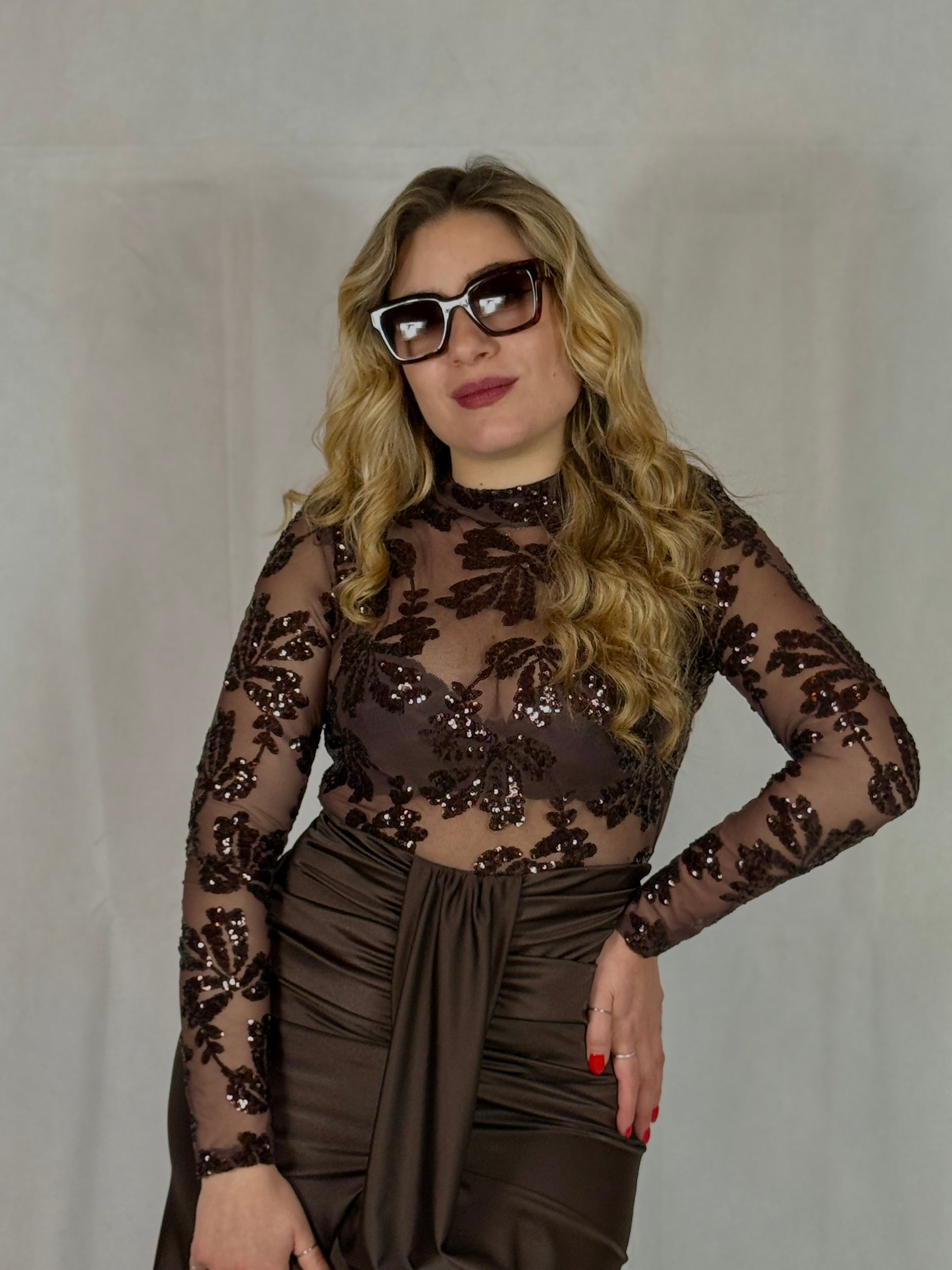 Abito Swarosky Marrone