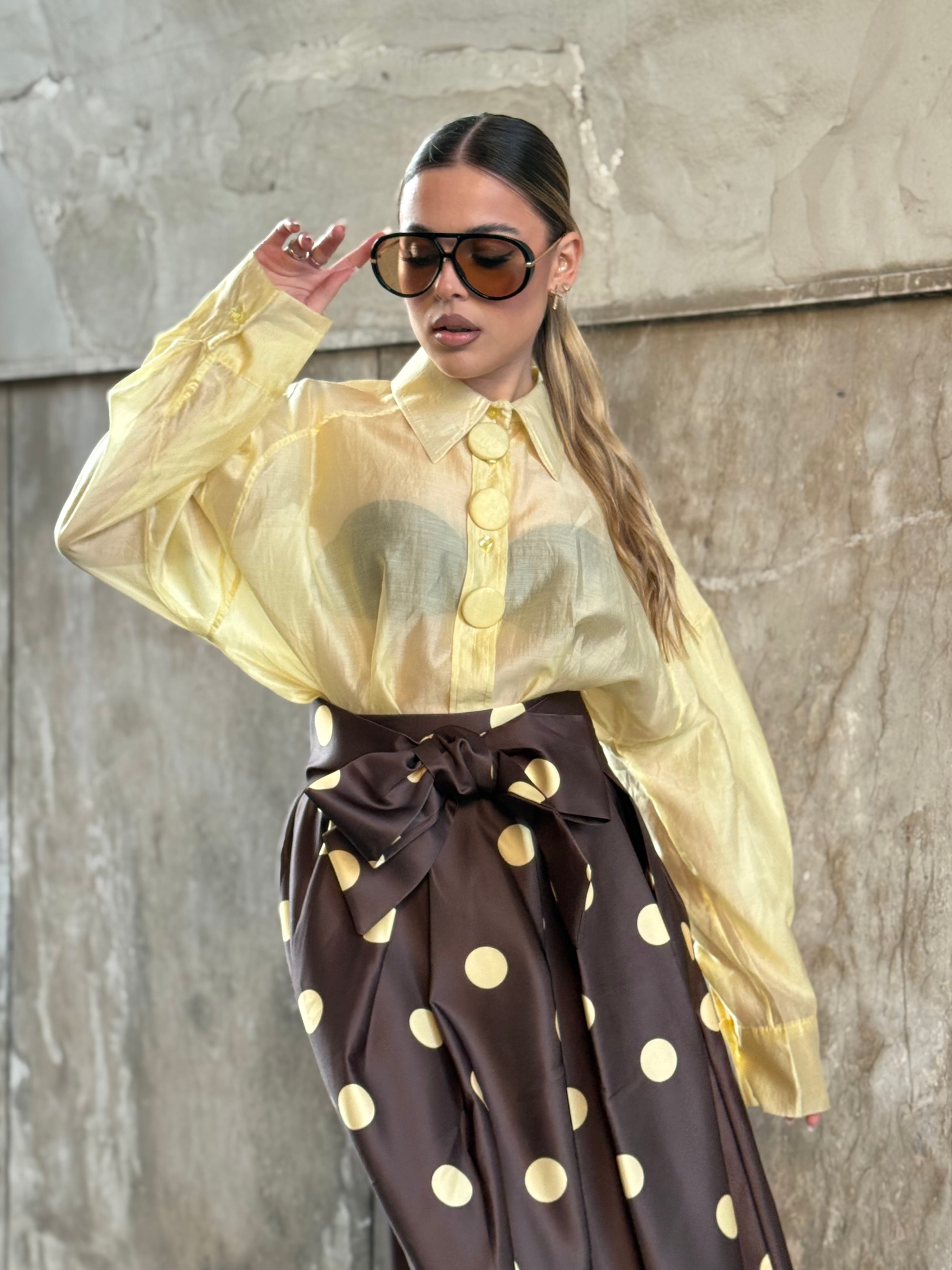 Camicia Blood Giallo