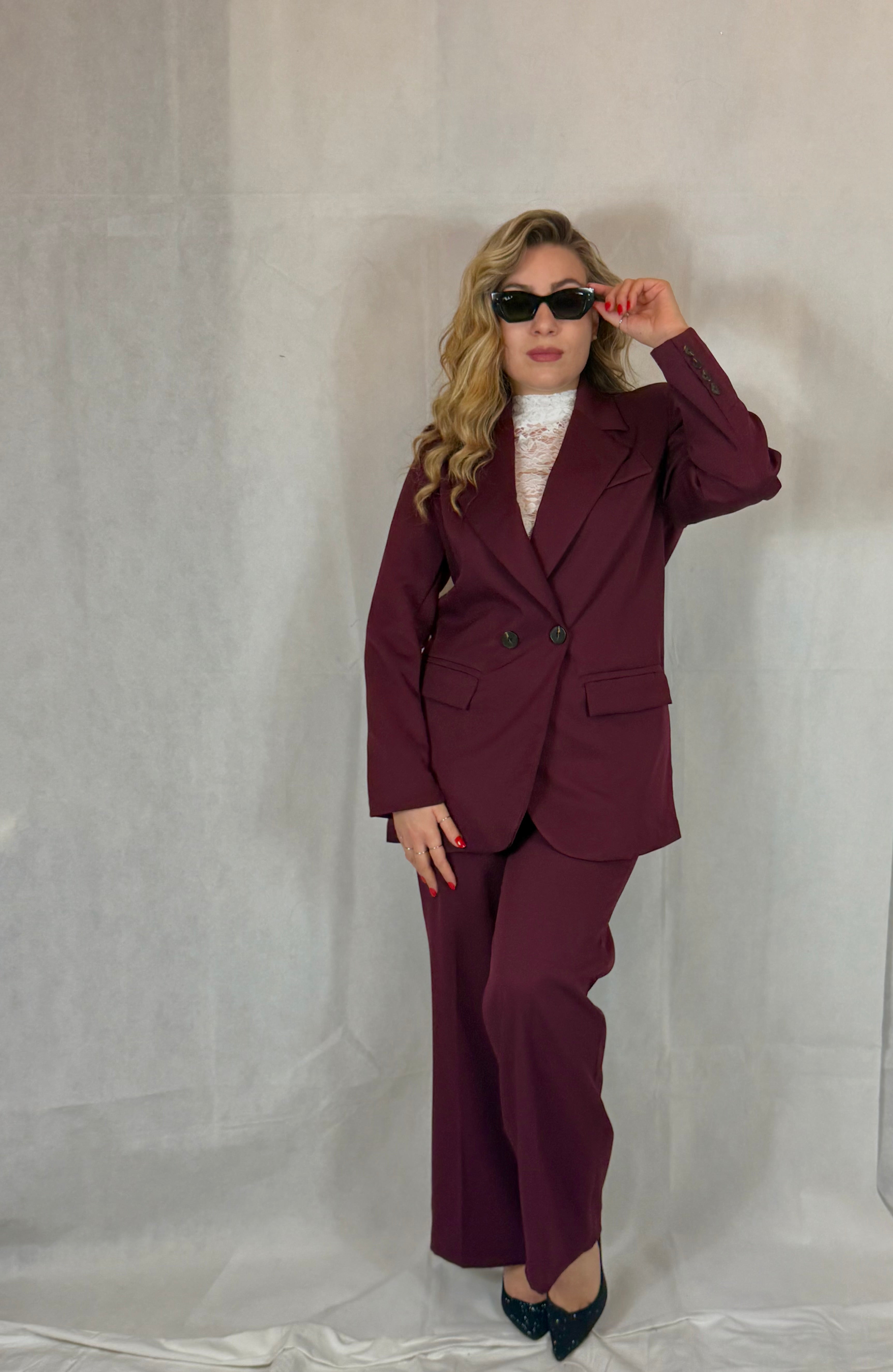 Tailleur Clarissa Bordeaux