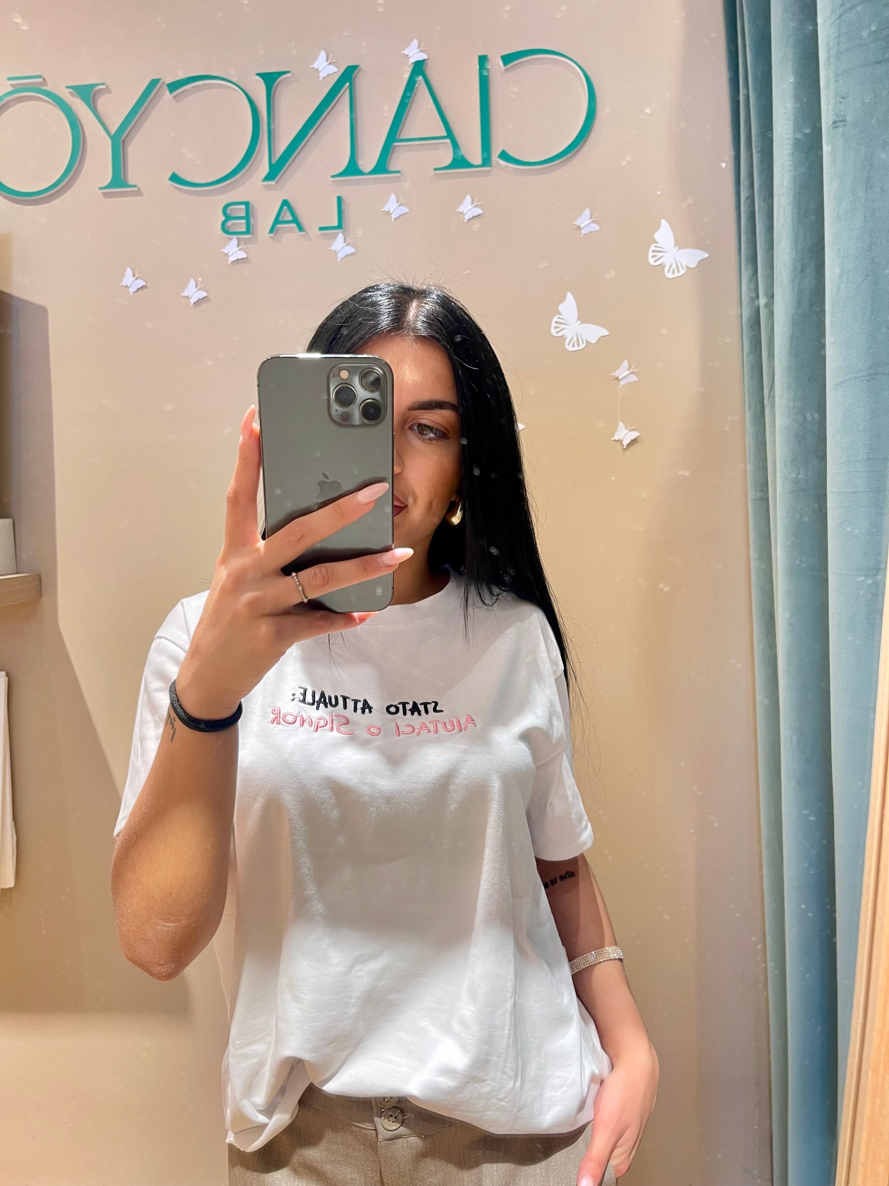 T-Shirt con frase