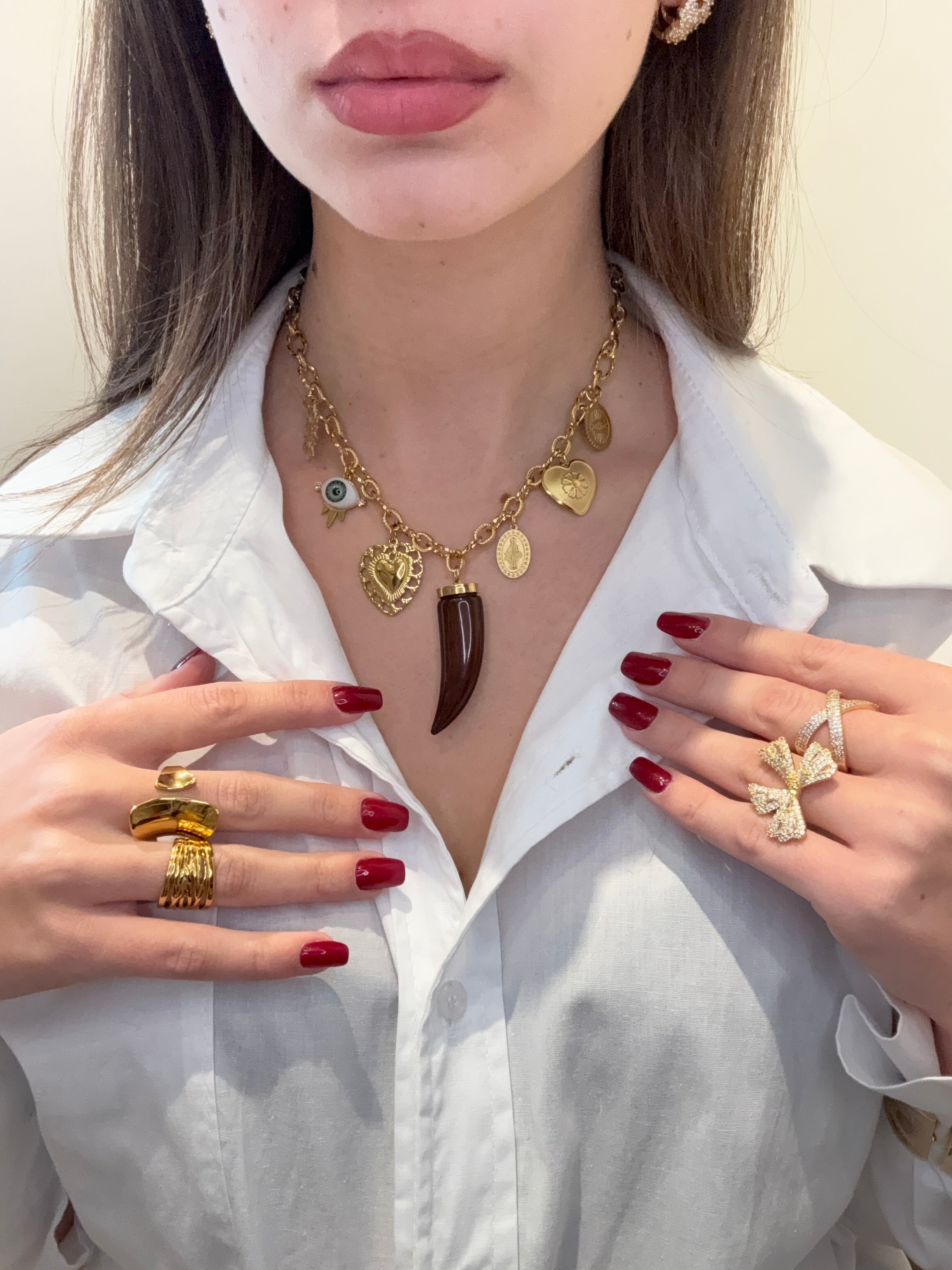 Collana con ciondoli