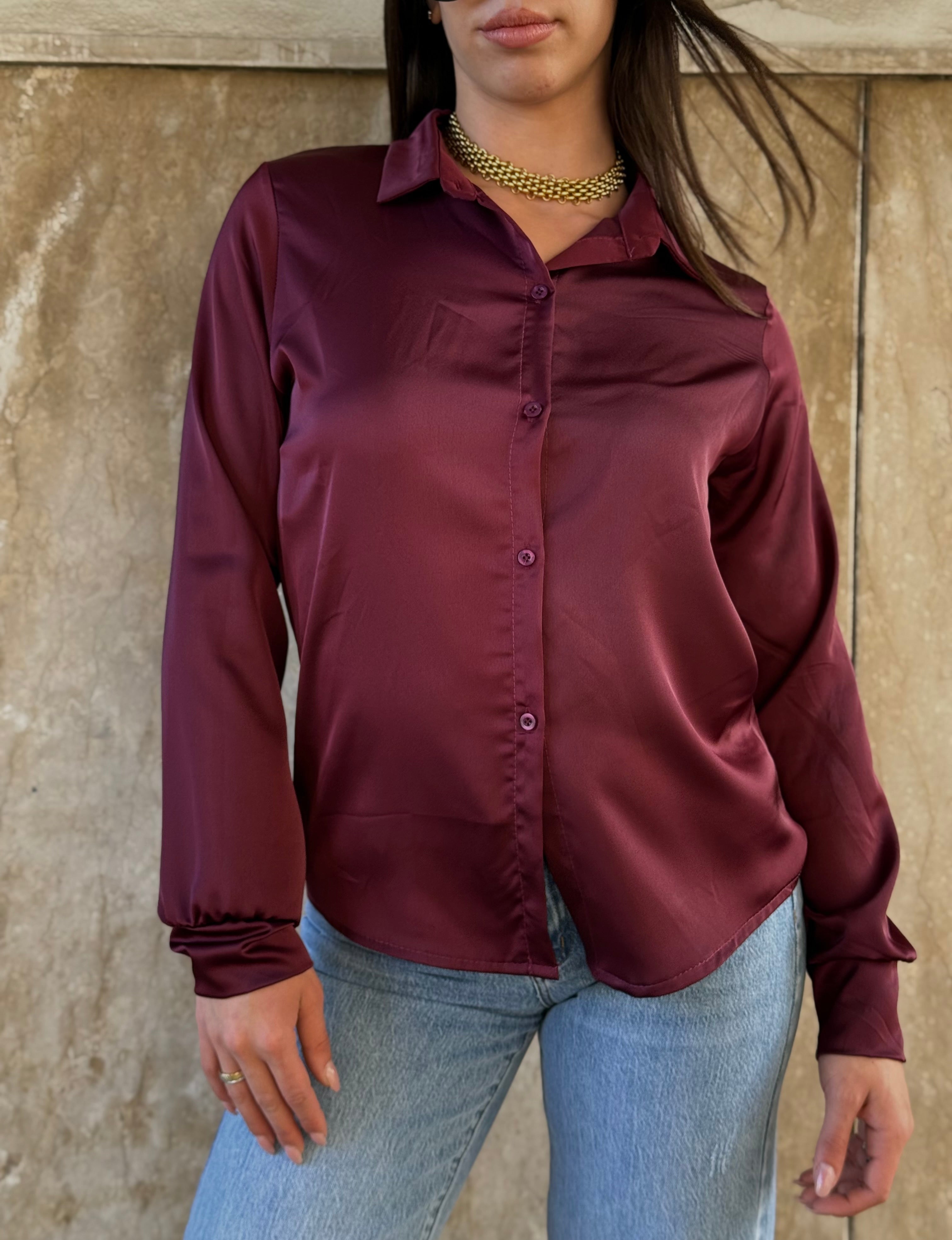 Camicia Lea Bordeaux