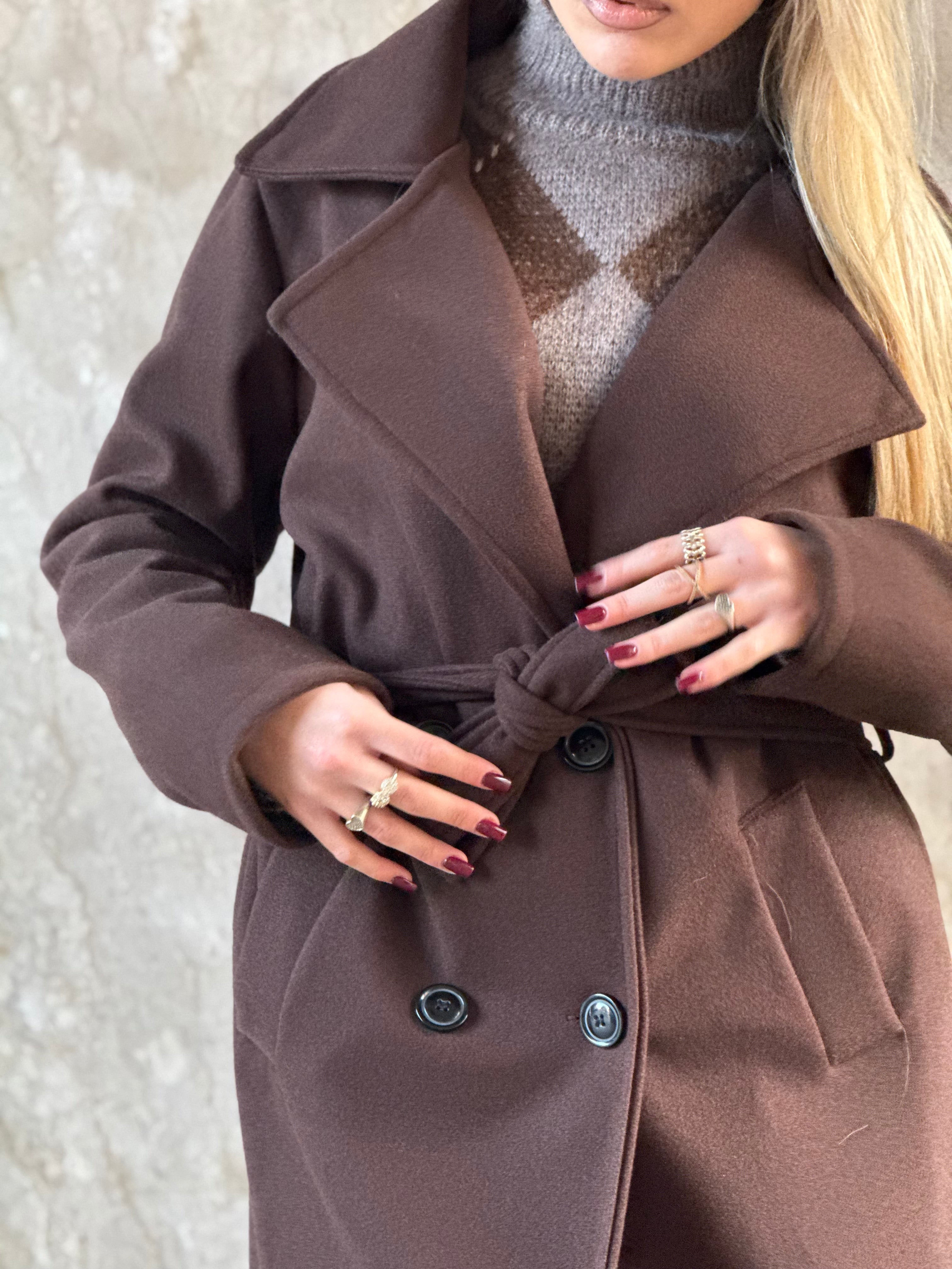 Cappotto Cristal Marrone