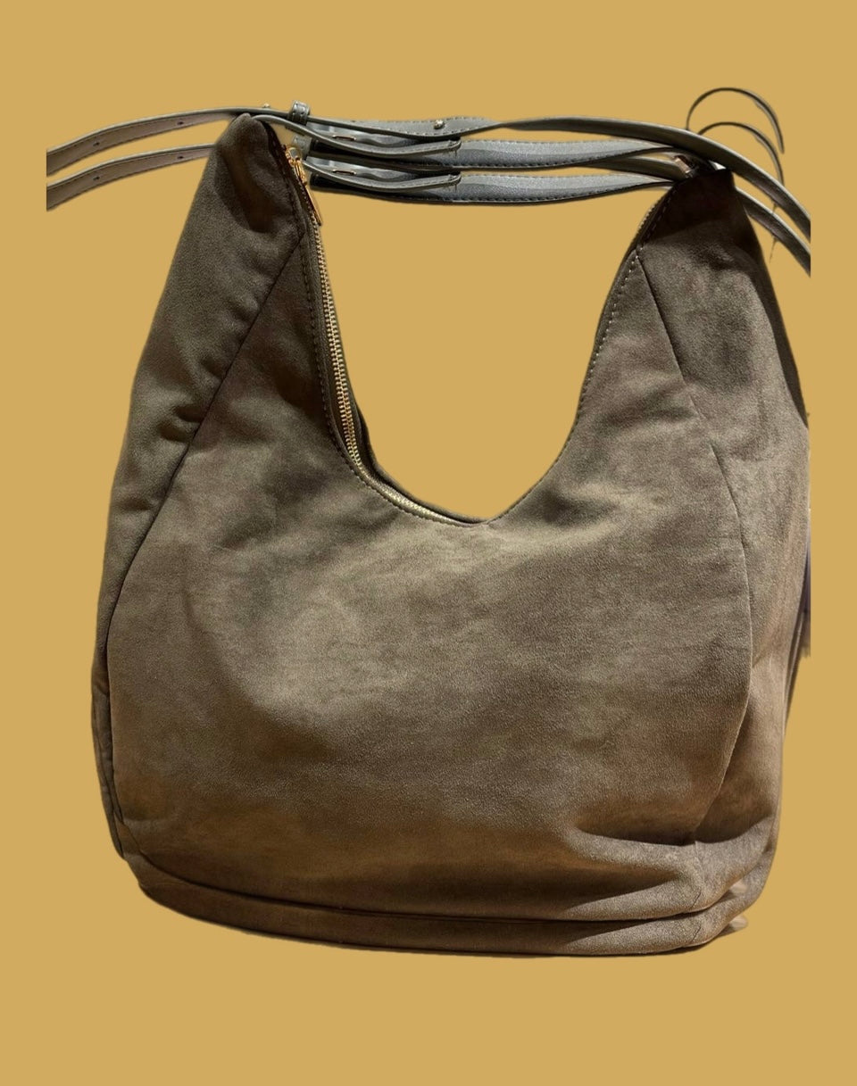 Borsa Suede Verde Oliva