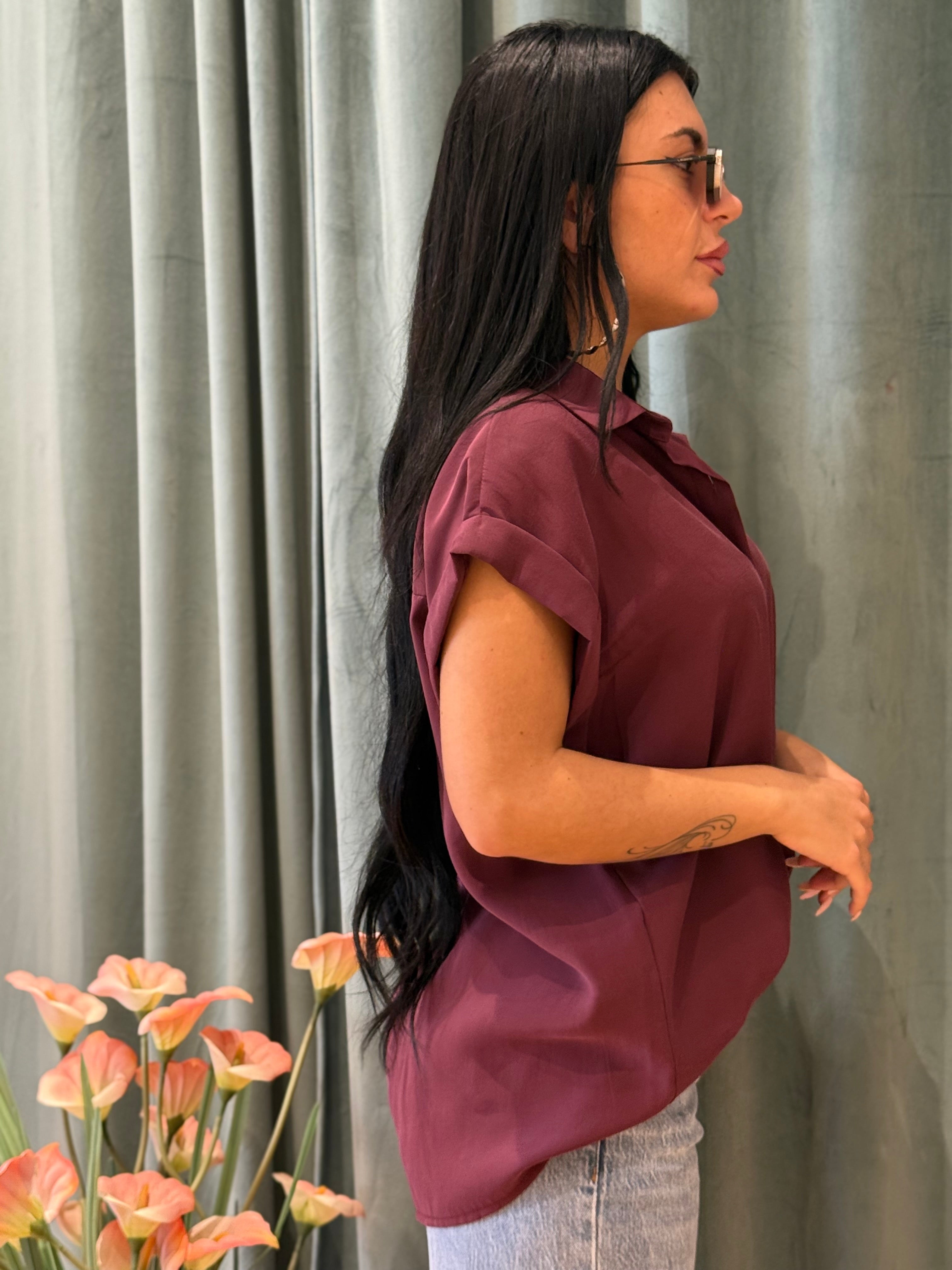 Camicia Atena Bordeaux