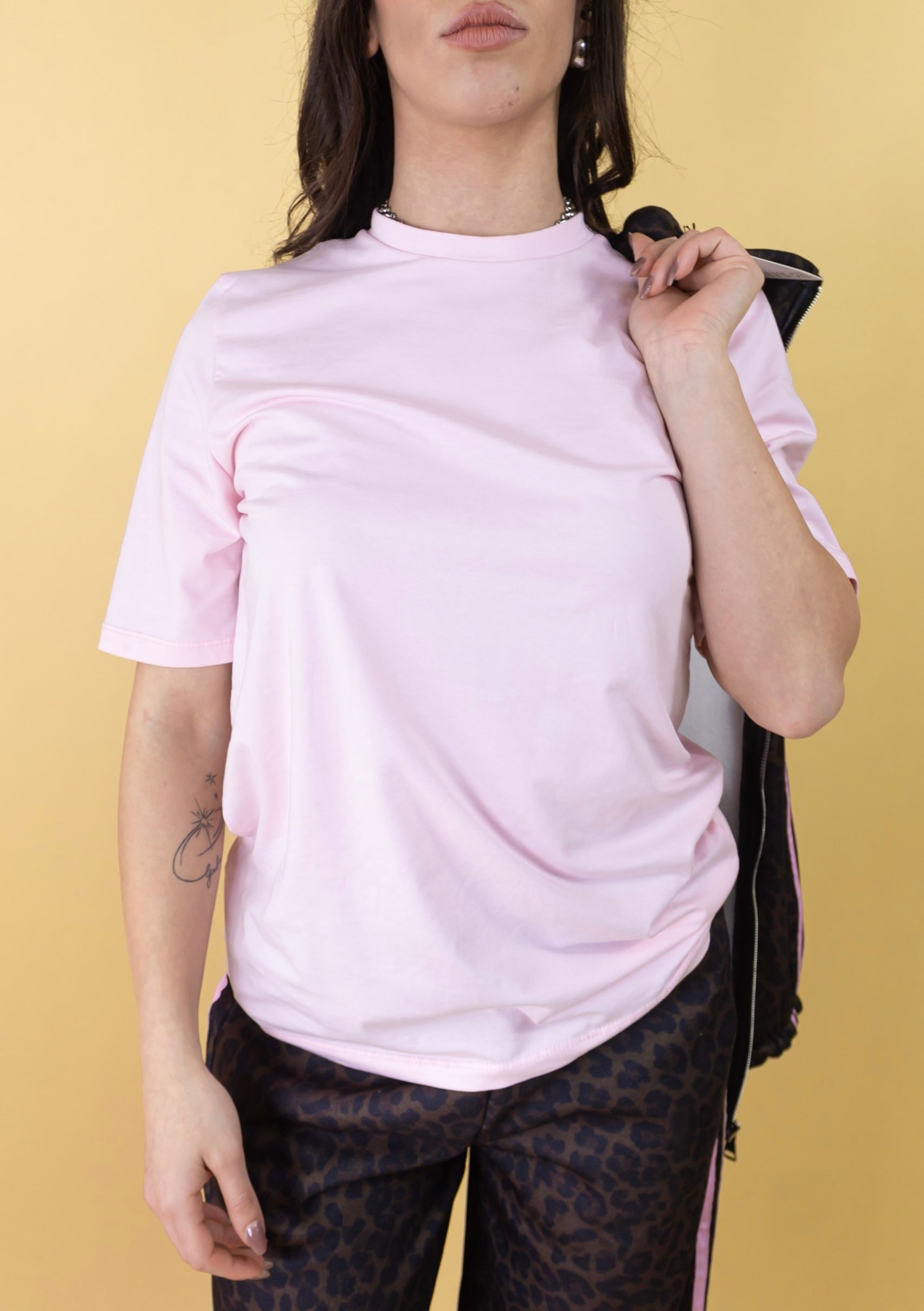Maglia Raffaella con Spallina Rosa Mezza Manica