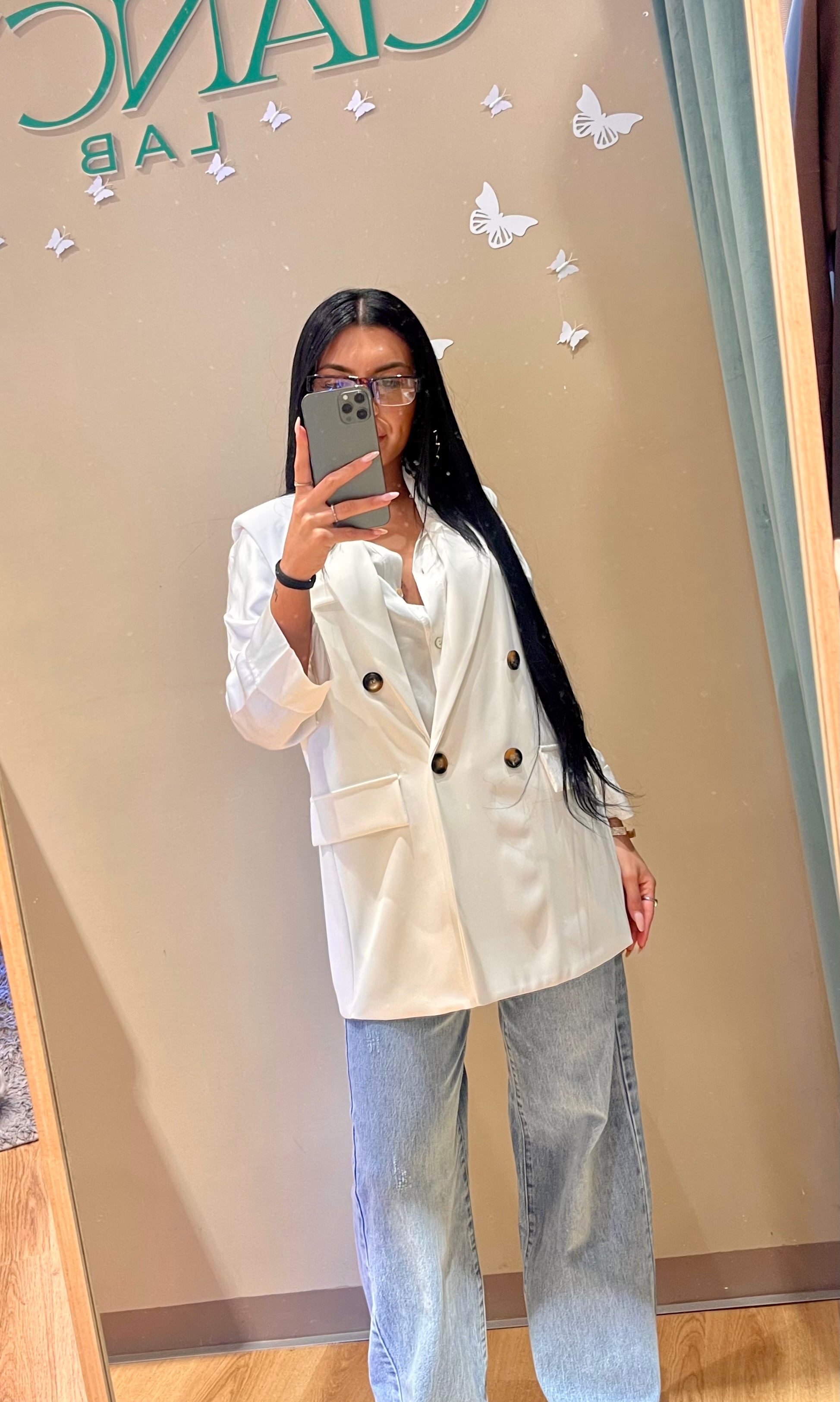Gilet Margot Bianco Oversize