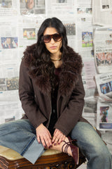 Giubbino Joshua Denim&Pelliccia Marrone