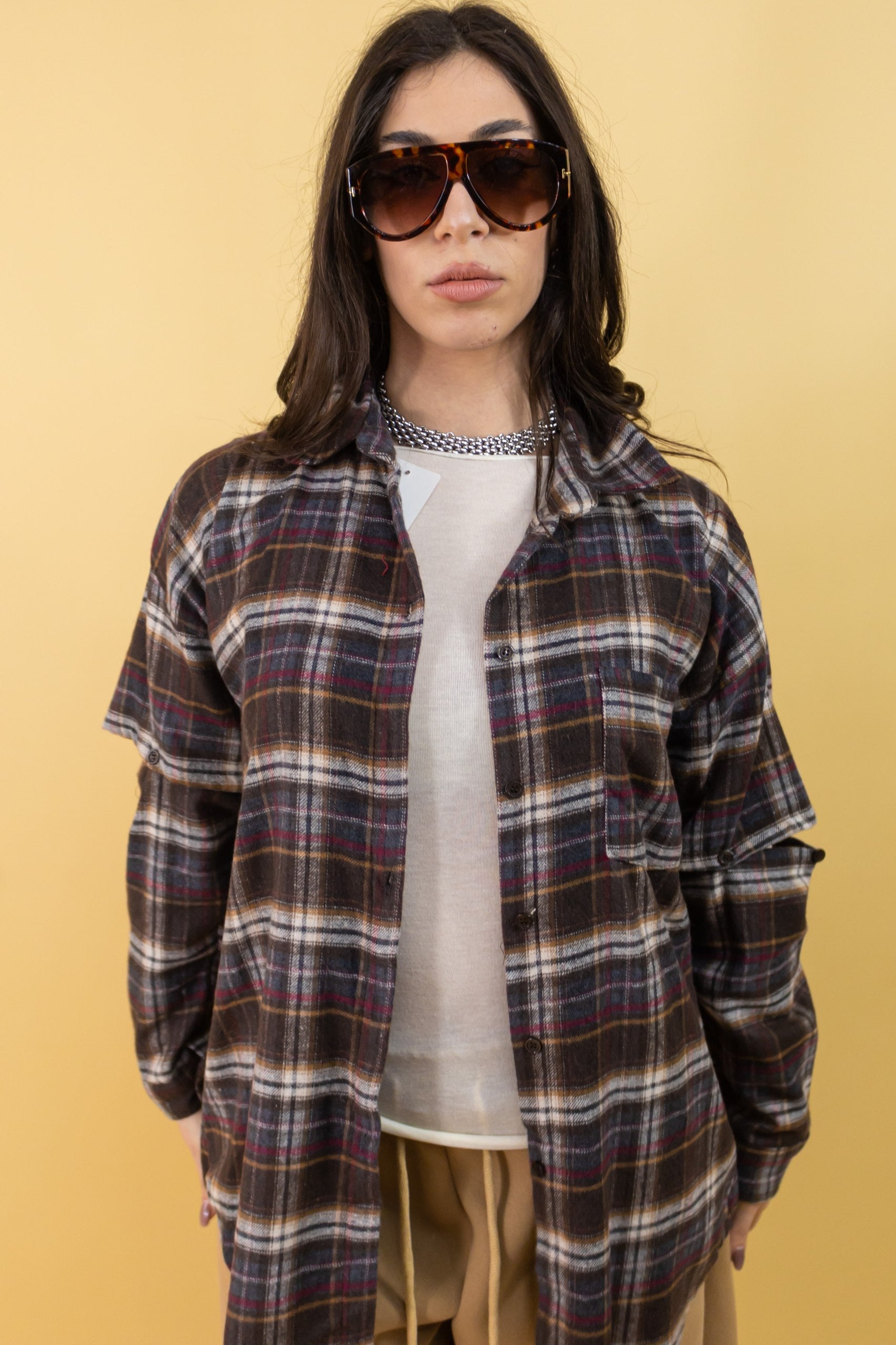 Camicia Trend Marrone