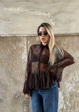 Camicia Marilyn Marrone