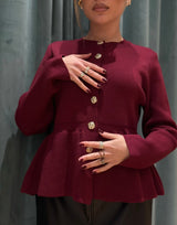 Cardigan Luisa Bordeaux