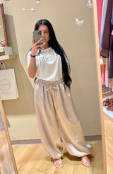 Pantalone Aladin Satin Champagne