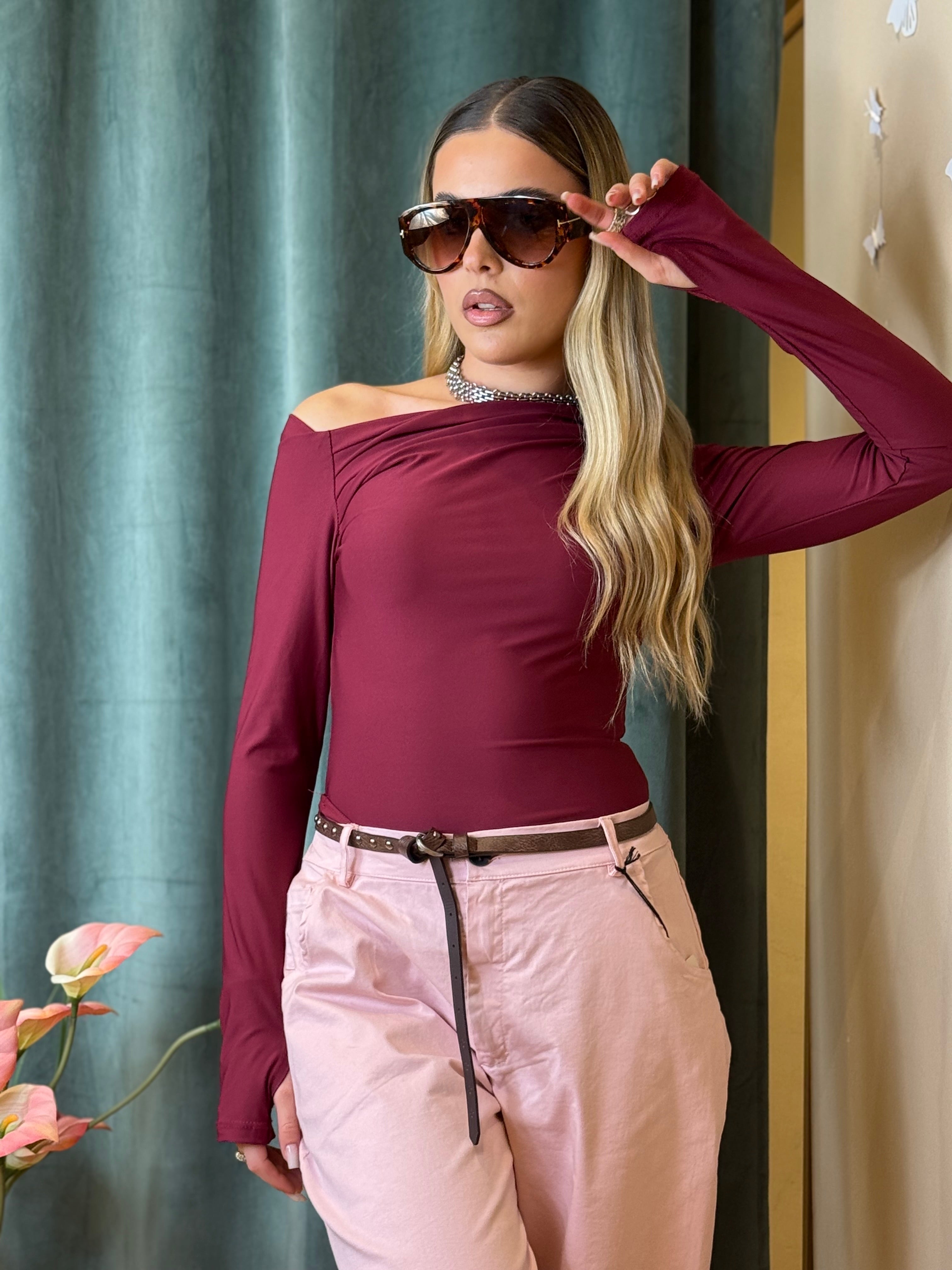 Maglia Kim Bordeaux