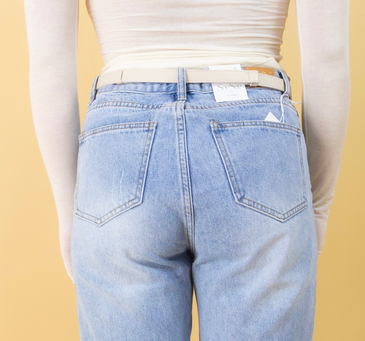 Cintura Helly Avorio Vera Pelle