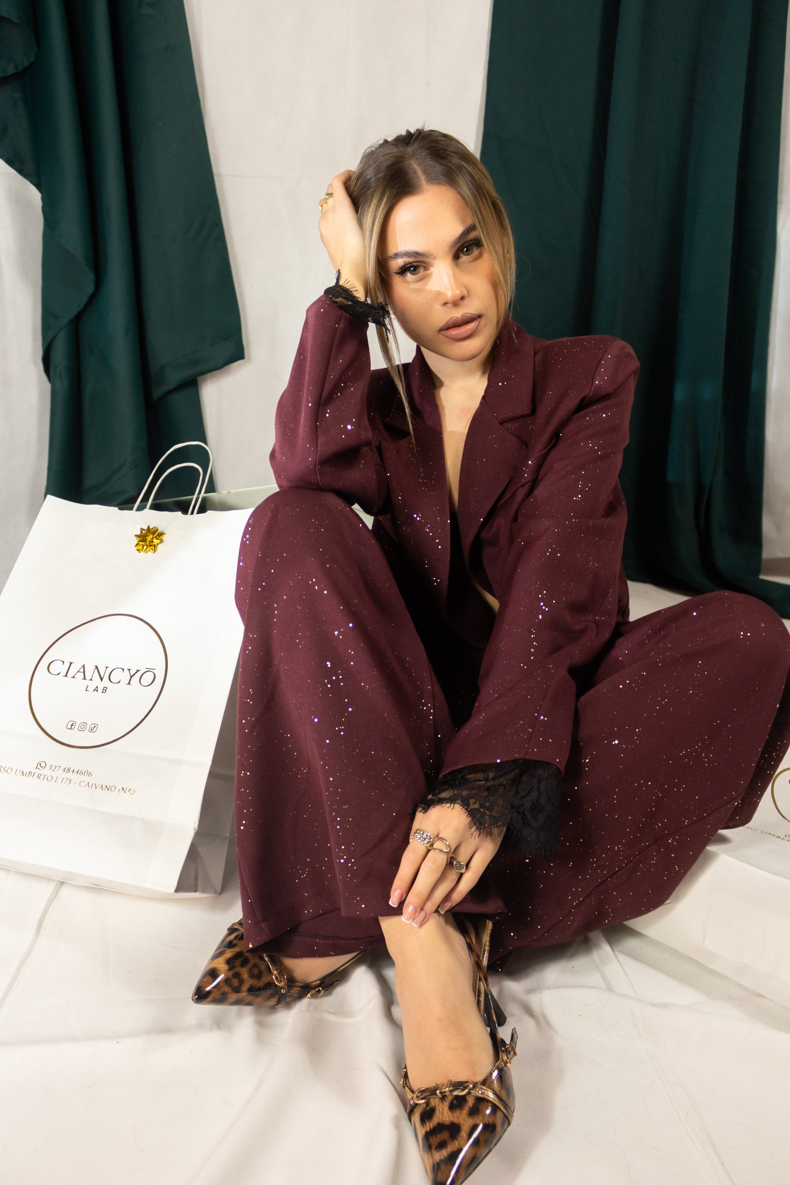 Tailleur Scintilla Bordeaux