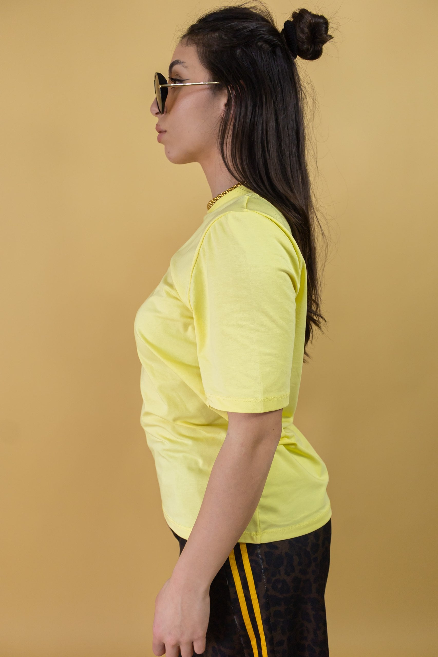 Maglia Raffaella con Spallina Giallo Mezza Manica