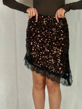 Gonna Brillo Marrone